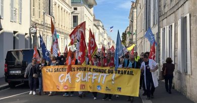 Mobilisation du 2 octobre : en Charente-Maritime, les manifestants moins nombreux dans les rues