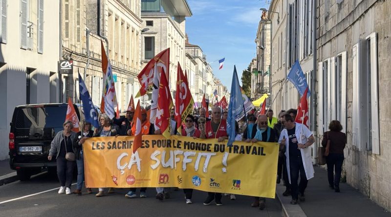 Mobilisation du 2 octobre : en Charente-Maritime, les manifestants moins nombreux dans les rues