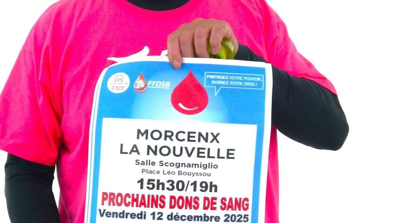 Morcenx-la-Nouvelle : Michel Cadis, le nouveau président de L’Amicale des donneurs de sang