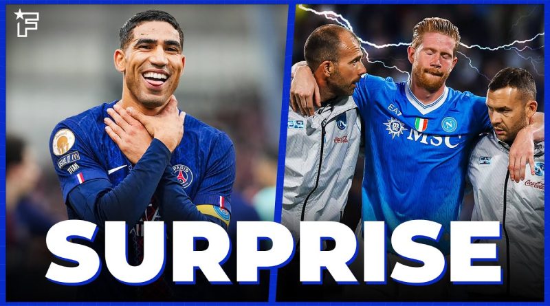 PSG s'excuse auprès d'Achraf Hakimi, De Bruyne en difficulté