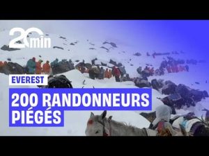 Plus de 200 randonneurs pris au piège au pied de l’Everest