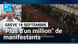 Plus d'un million de manifestants en France, selon la CGT