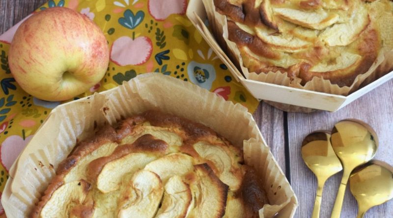 Moelleux aux pommes et aux pépites de chocolat