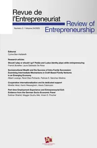 Revue de l'Entrepreneuriat / Review of Entrepreneurship 2025/2 (Vol. 24)