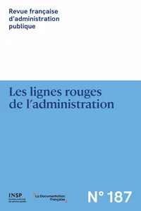 Revue française d'administration publique 2024/3 ()