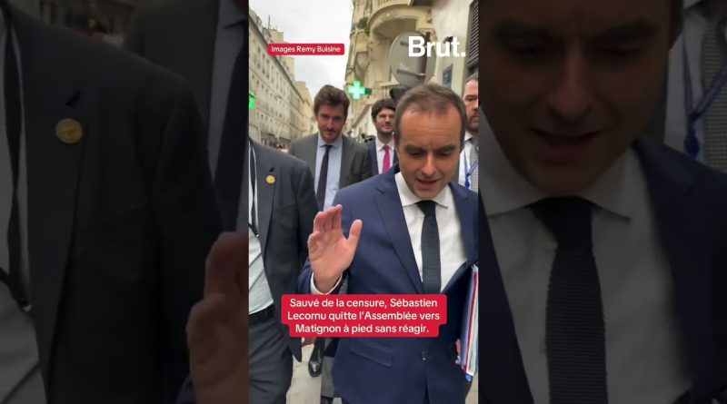 Sébastien Lecornu quitte l'Assemblée pour Matignon en silence.