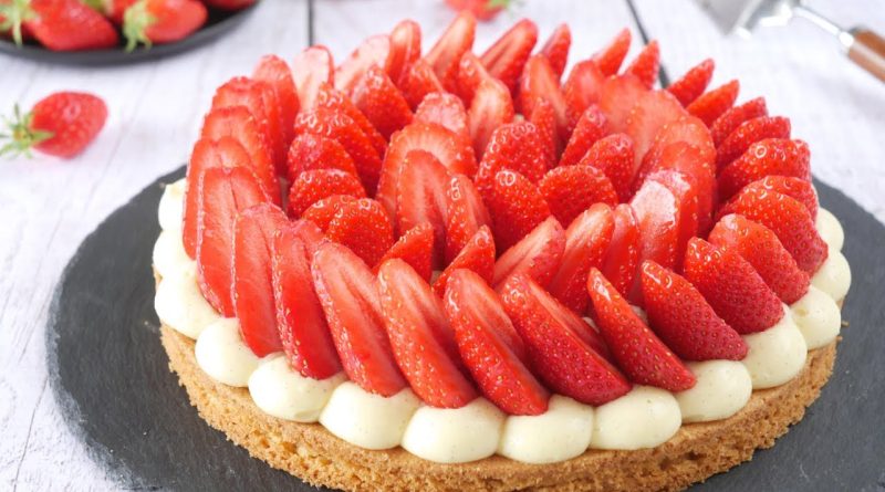 Tarte aux fraises facile : sablé breton et crème diplomate