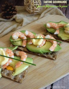 Tartine gourmande &quot;pour un déjeuner sur le pouce&quot;