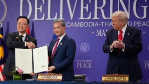 Un accord de paix "historique" entre la Thaïlande et le Cambodge, sous l'égide de Trump