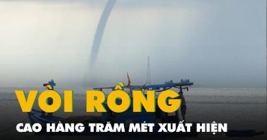 Un impressionnant vòi rồng de plusieurs centaines de mètres à Phú Yên