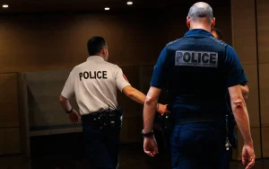 Policiers. @Hugo LAUBEPIN