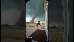 Une caméra Ring filme un chat aspiré par une tornade !