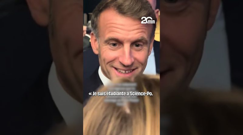 Une étudiante sollicite Emmanuel Macron pour un stage