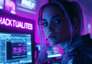 Hacker utilisant un outil de cybersécurité