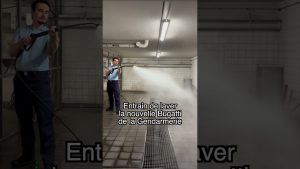 Une voiture qui brille pour la patrouille ! 🧽✨ #gendarmerie #humour #bugatti #chiron #militaire