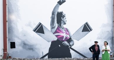 Urrugne : une fresque en l’honneur de la rameuse Elur Alberdi