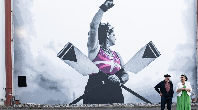 Urrugne : une fresque en l’honneur de la rameuse Elur Alberdi