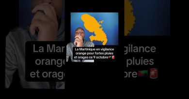 Vigilance orange en Martinique : fortes pluies et orages le 9 octobre