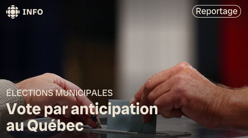 Vote anticipé pour les élections municipales au Québec