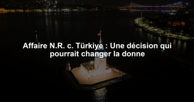 Affaire N.R. c. Türkiye : Une décision qui pourrait changer la donne