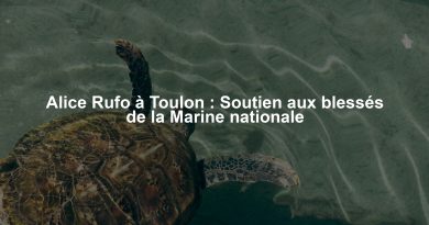 Alice Rufo à Toulon : Soutien aux blessés de la Marine nationale
