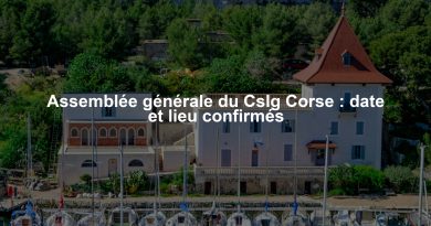 Assemblée générale du Cslg Corse : date et lieu confirmés