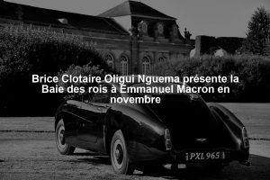 Brice Clotaire Oligui Nguema présente la Baie des rois à Emmanuel Macron en novembre
