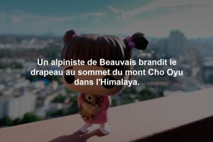 Un alpiniste de Beauvais brandit le drapeau au sommet du mont Cho Oyu dans l'Himalaya.