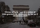 Chinez à Paris : Les brocantes et vide-greniers du week-end du 1er au 2 novembre 2025