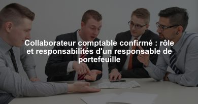Collaborateur comptable confirmé : rôle et responsabilités d'un responsable de portefeuille