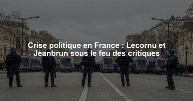 Crise politique en France : Lecornu et Jeanbrun sous le feu des critiques