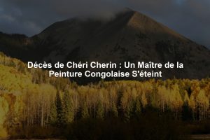 Décès de Chéri Cherin : Un Maître de la Peinture Congolaise S'éteint