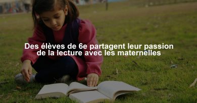 Des élèves de 6e partagent leur passion de la lecture avec les maternelles