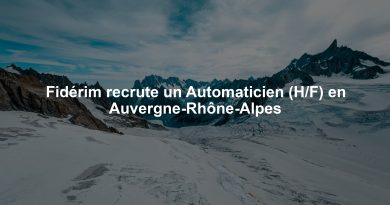 Fidérim recrute un Automaticien (H/F) en Auvergne-Rhône-Alpes
