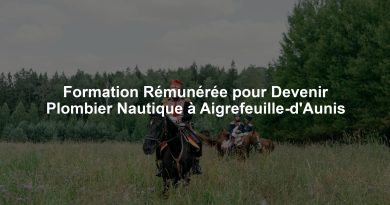 Formation Rémunérée pour Devenir Plombier Nautique à Aigrefeuille-d'Aunis