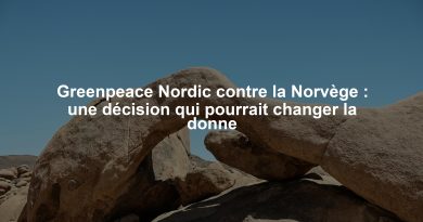 Greenpeace Nordic contre la Norvège : une décision qui pourrait changer la donne