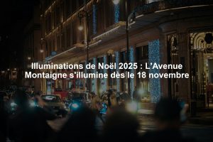 Illuminations de Noël 2025 : L'Avenue Montaigne s'illumine dès le 18 novembre