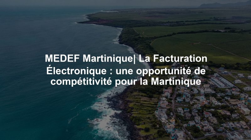 MEDEF Martinique| La Facturation Électronique : une opportunité de compétitivité pour la Martinique