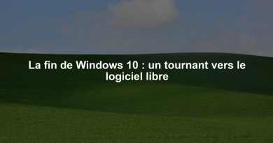 La fin de Windows 10 : un tournant vers le logiciel libre