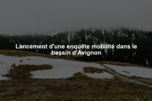 Lancement d'une enquête mobilité dans le bassin d'Avignon