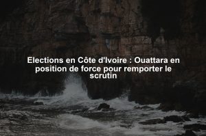 Elections en Côte d'Ivoire : Ouattara en position de force pour remporter le scrutin