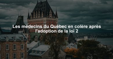 Les médecins du Québec en colère après l'adoption de la loi 2