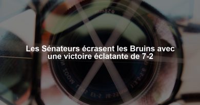 Les Sénateurs écrasent les Bruins avec une victoire éclatante de 7-2