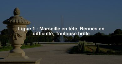Ligue 1 : Marseille en tête, Rennes en difficulté, Toulouse brille