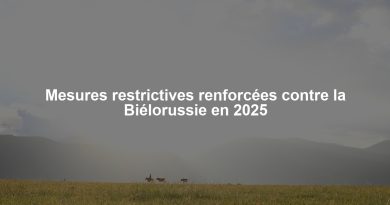 Mesures restrictives renforcées contre la Biélorussie en 2025