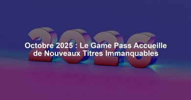 Octobre 2025 : Le Game Pass Accueille de Nouveaux Titres Immanquables