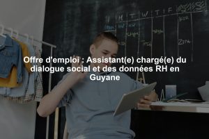 Offre d'emploi : Assistant(e) chargé(e) du dialogue social et des données RH en Guyane