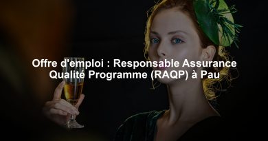 Offre d'emploi : Responsable Assurance Qualité Programme (RAQP) à Pau