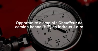 Opportunité d'emploi : Chauffeur de camion benne (H/F) en Indre-et-Loire