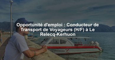 Opportunité d'emploi : Conducteur de Transport de Voyageurs (H/F) à Le Relecq-Kerhuon